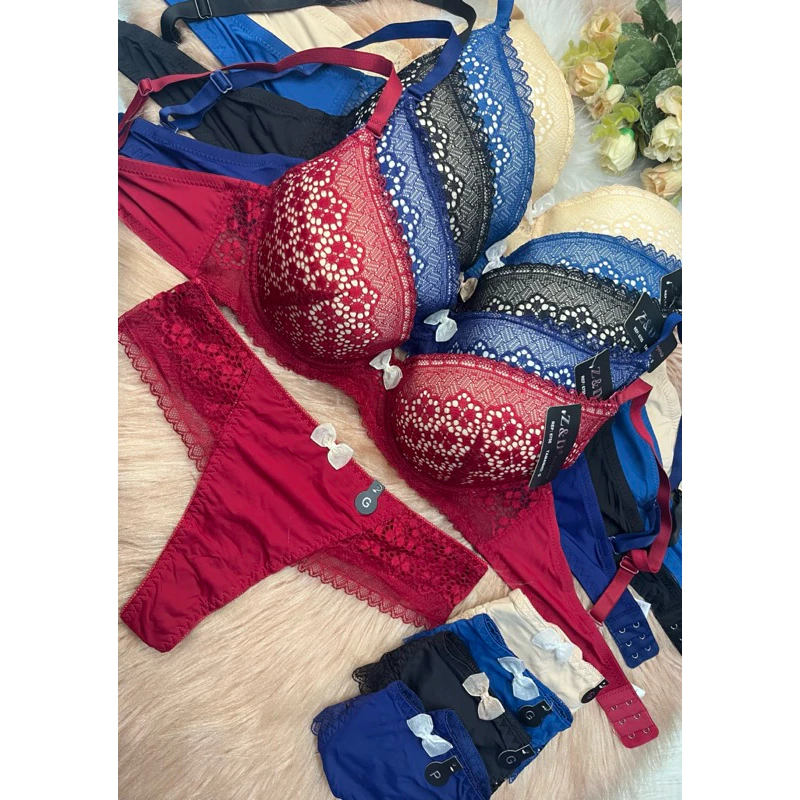 Kit 10 conjuntos de lingerie importados alta qualidade
